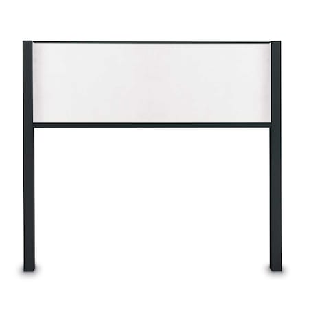Corkboard,Single Door,Radius Frame,24x36,White/Black Rubber